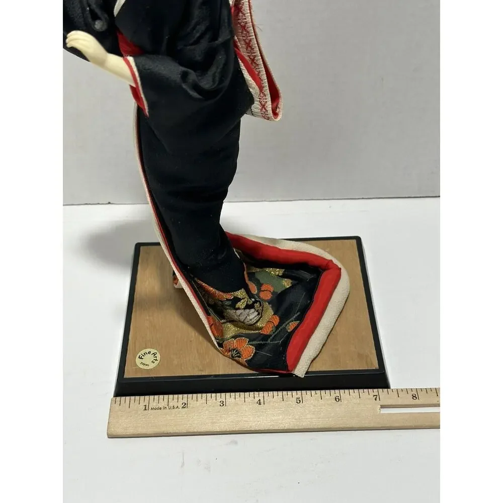 Vintage Japanese Doll Kimono Geisha‎ Traditional Folk Fine Art Japan 14” Tall